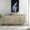 Armen Living Baly Acacia Mid-Century Gray 6 Drawer Dresser LCLFDRGR - alternate 3